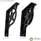 Ekena Millwork Austin Wrought Iron Bracket, (Triple center brace), Antiqued Warm Silver 2"W x 5 1/2"D x 8"H BKTM02X05X08TAUAWS - alternate 5